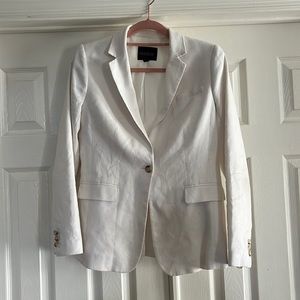White Linen Blazer Size 6